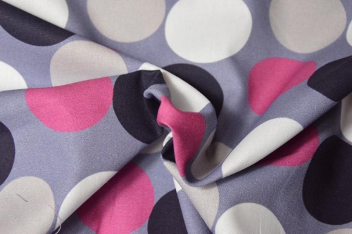 Baumwolle | KIM Punkte groß | bunt grau